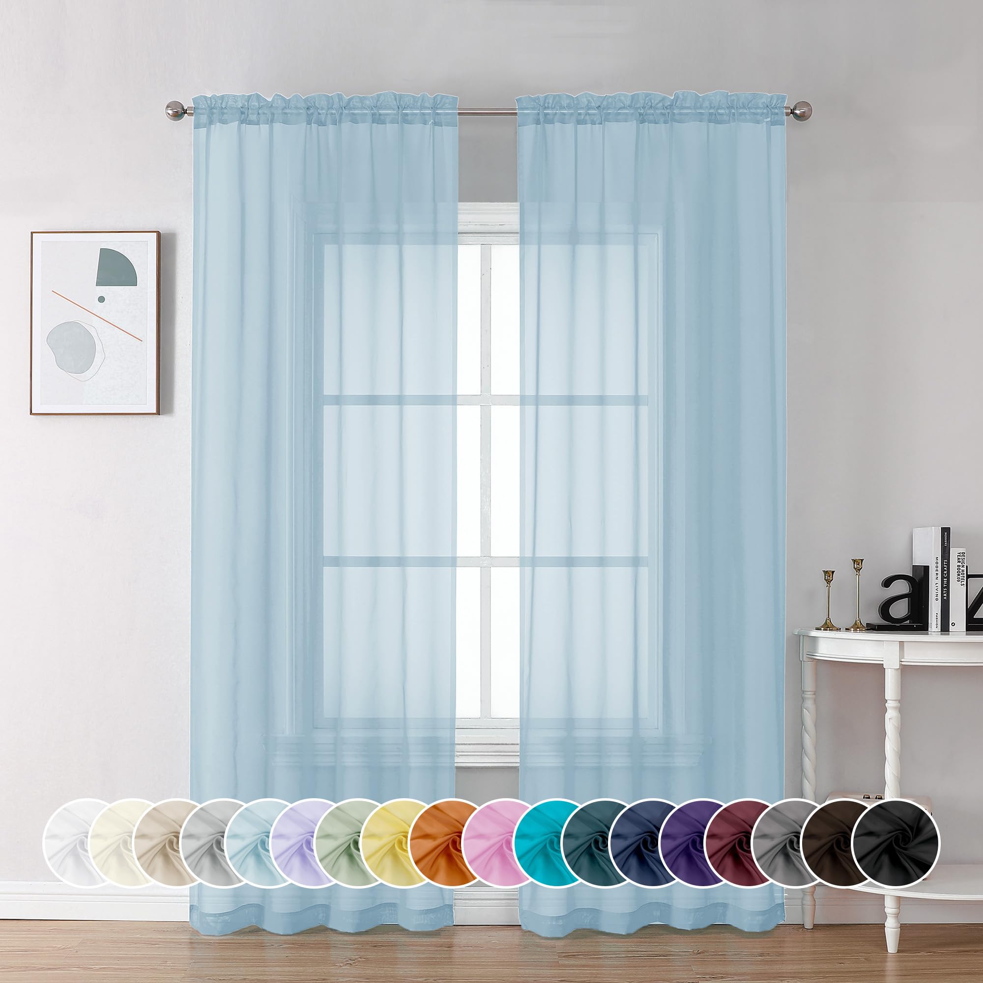 2 Best Sky Blue Curtains