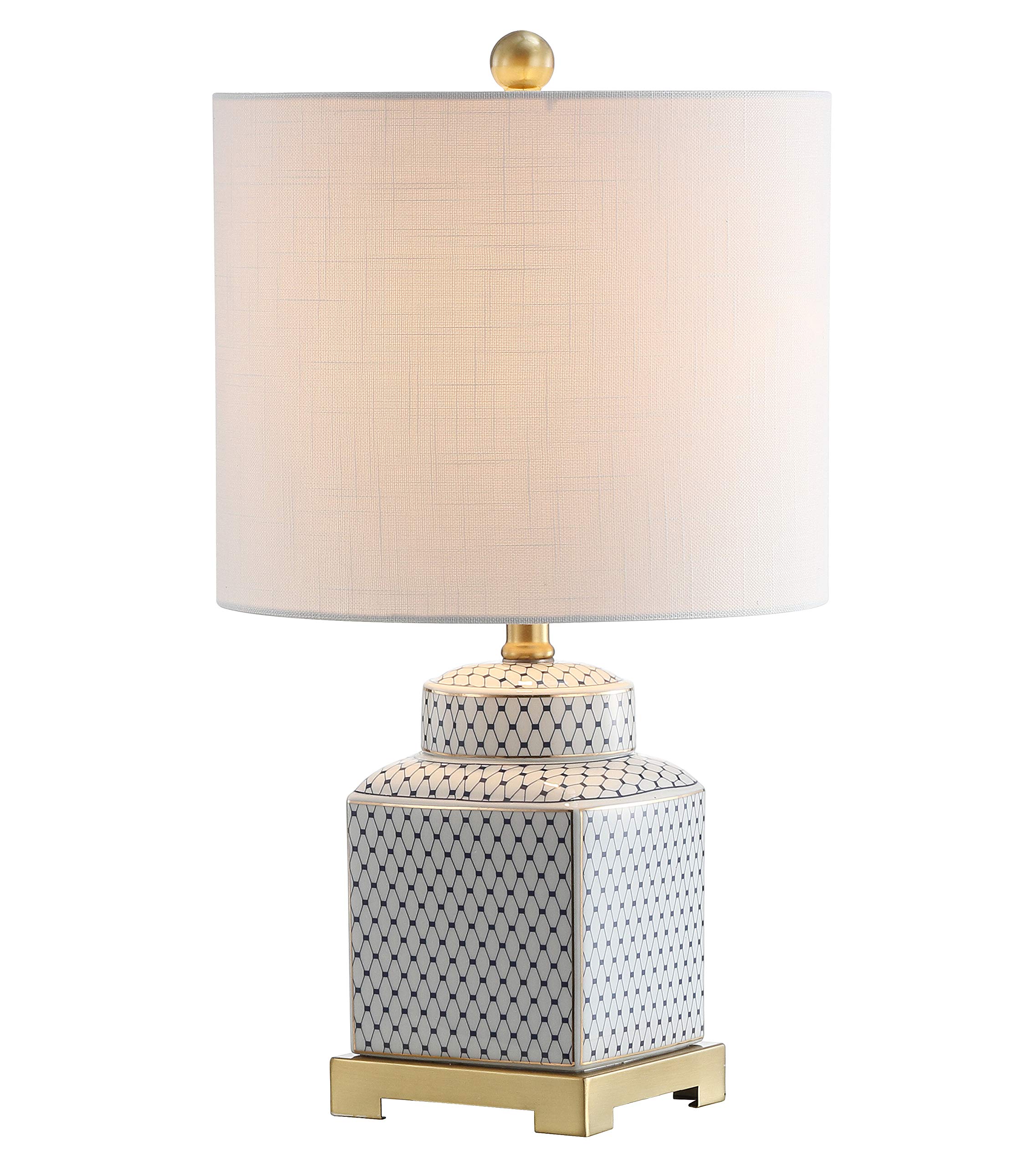 Cleo Ceramic/Metal Ginger Jar LED Table Lamp