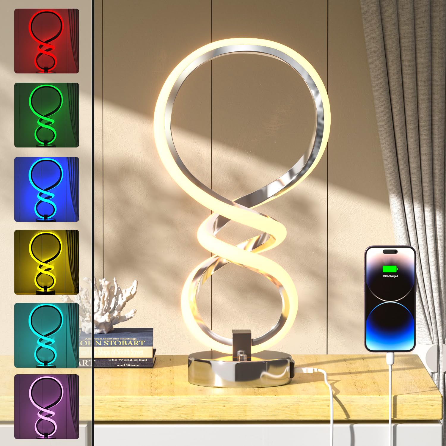 3 Best Modern Spiral Rgb Table Lamps