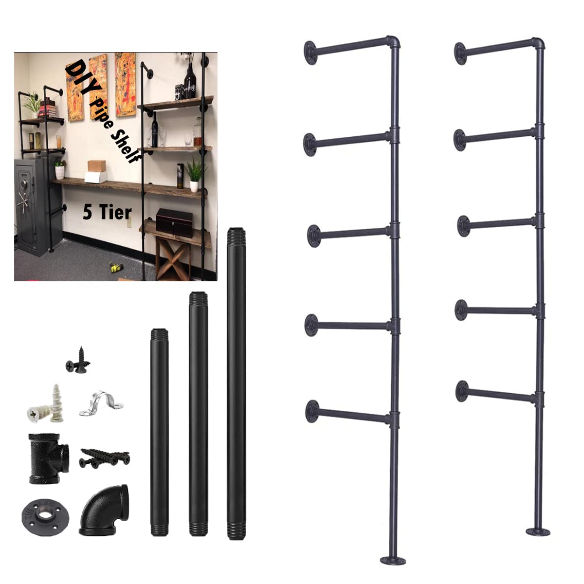 4 Best Industrial Pipe Shelves