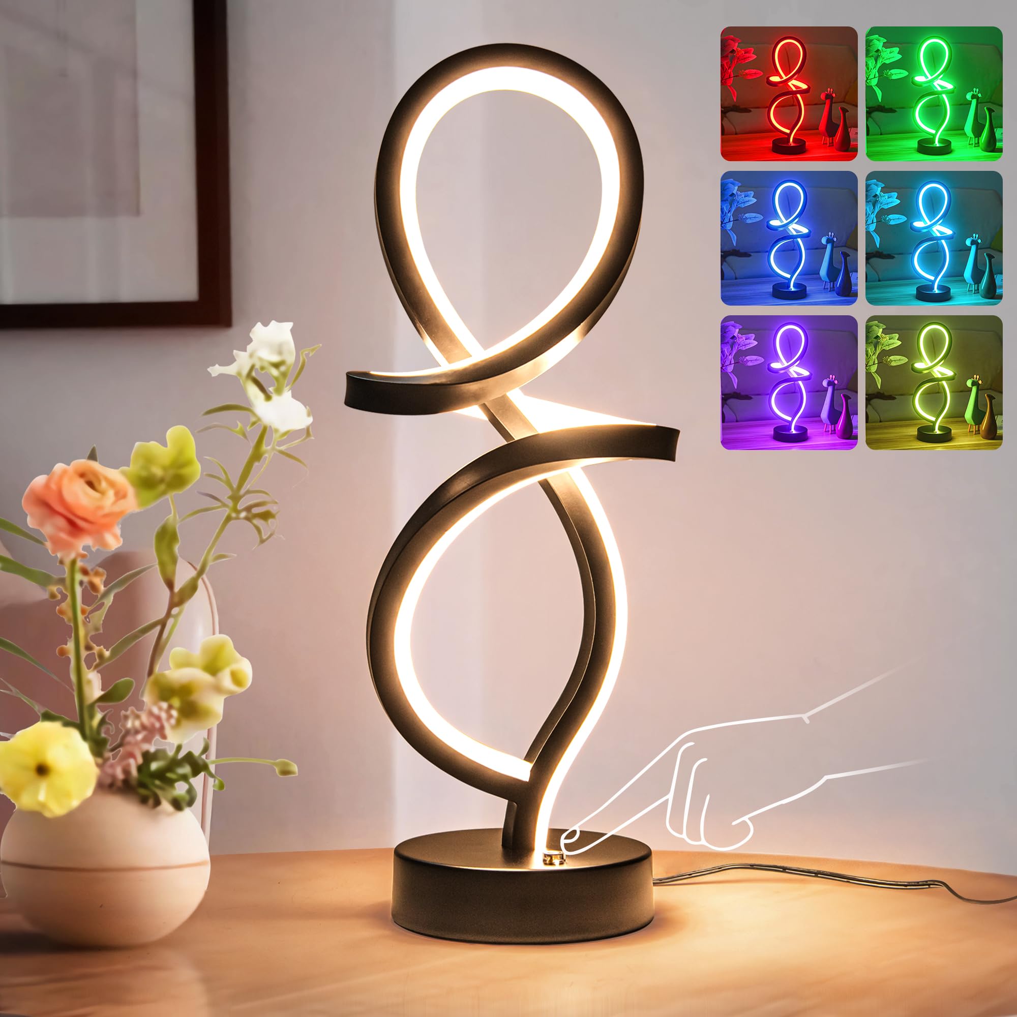 4 Best Modern Spiral Rgb Table Lamps