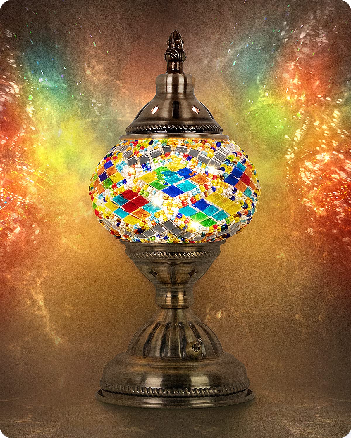 4 Best Mosaic Glass Bedside Lamps