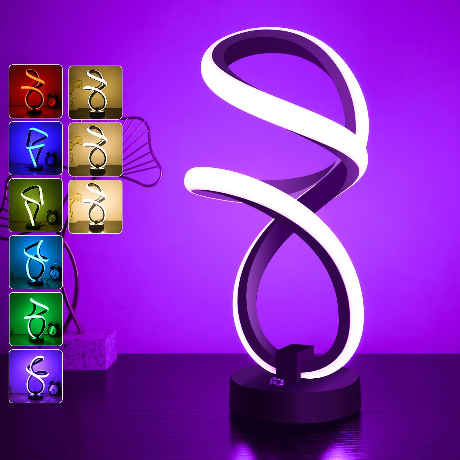 5 Best Modern Spiral Rgb Table Lamps