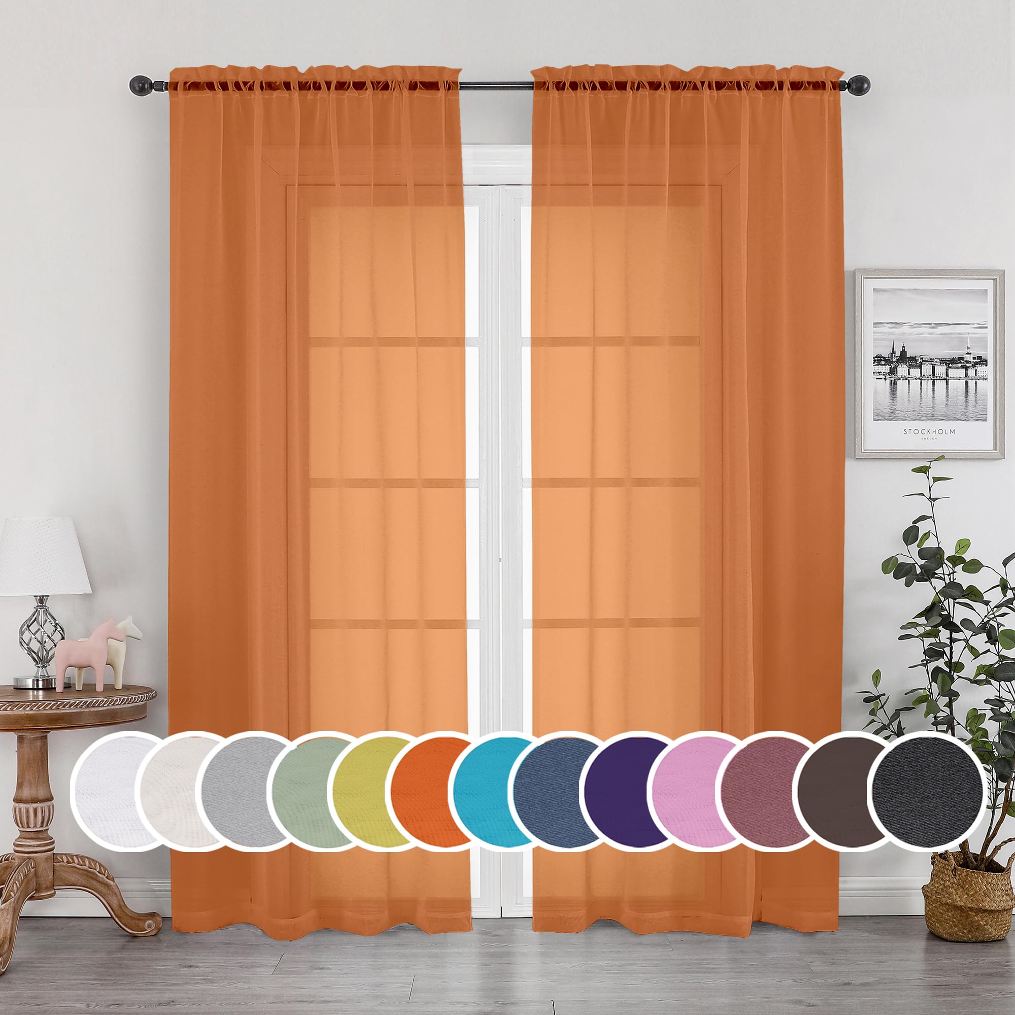 6 Best Orange Curtains