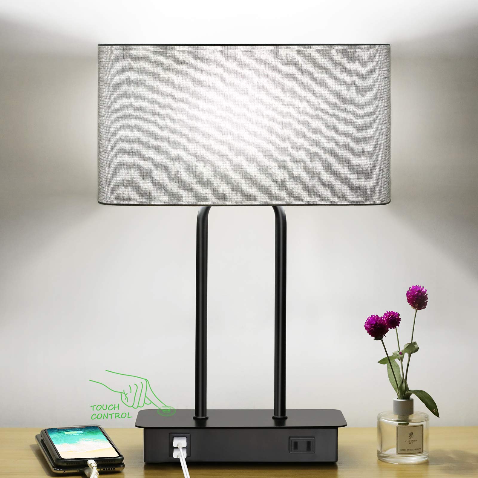 6 Best Touch Dimmable Led Nightstand Lamps