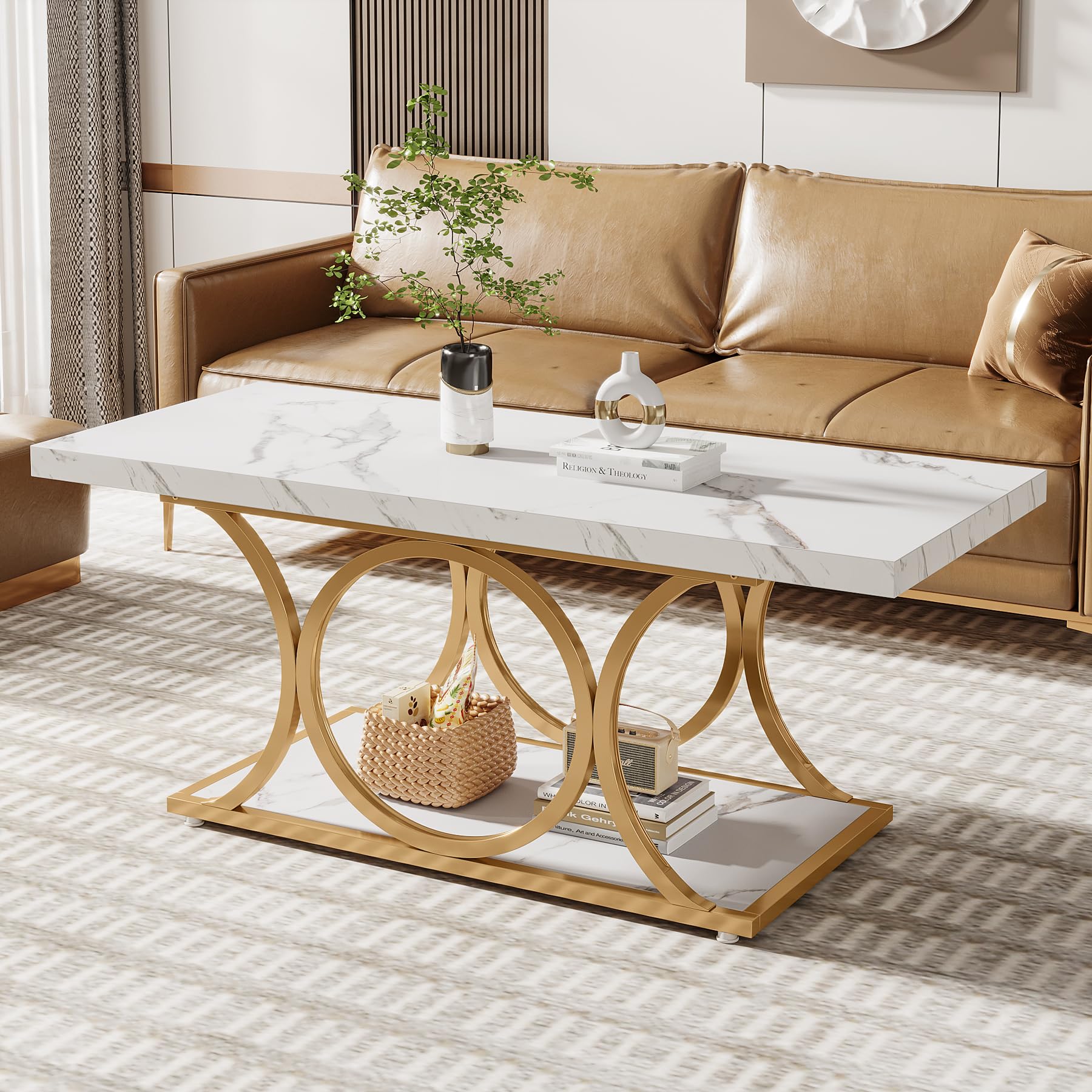 7 Best Faux Marble Coffee Tables