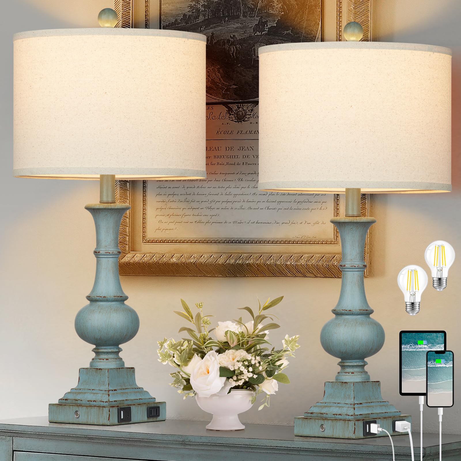 8 Best Farmhouse Table Lamps Sets