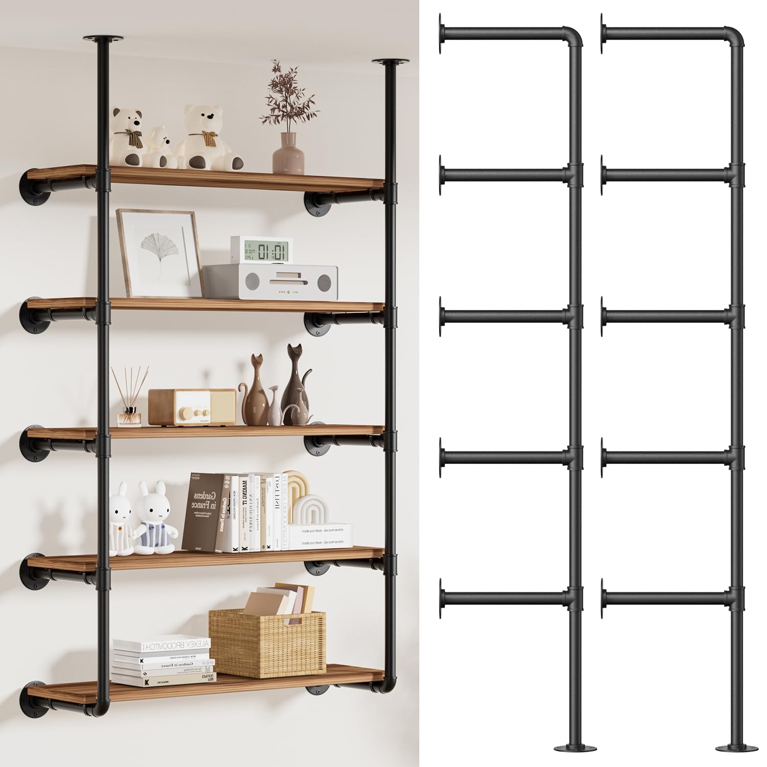 8 Best Industrial Pipe Shelves