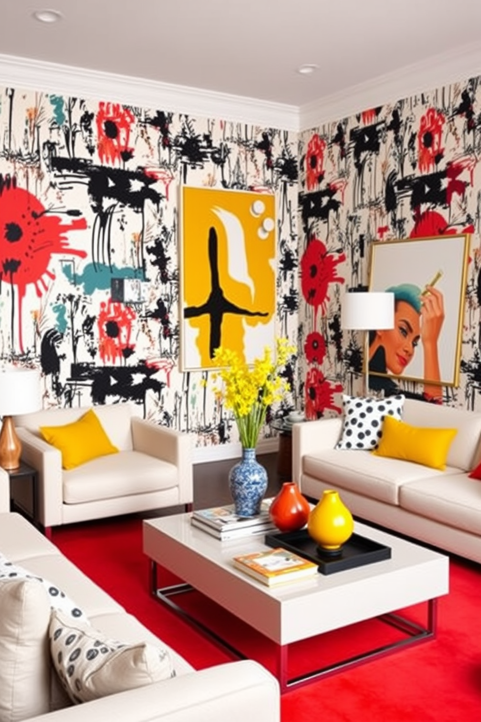 Abstract Wallpaper Decorating Ideas 17