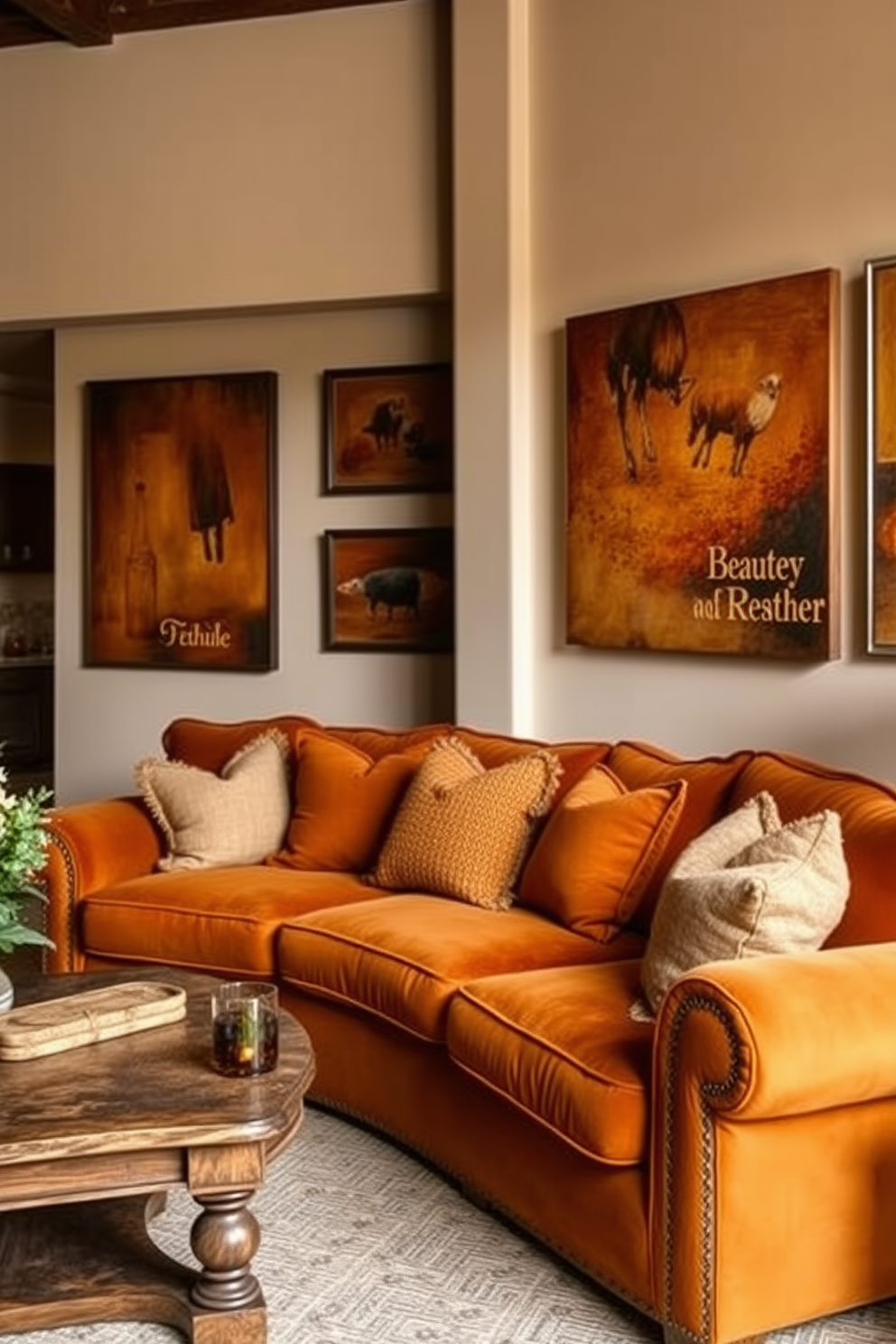 Amber Wall Painting Ideas 10