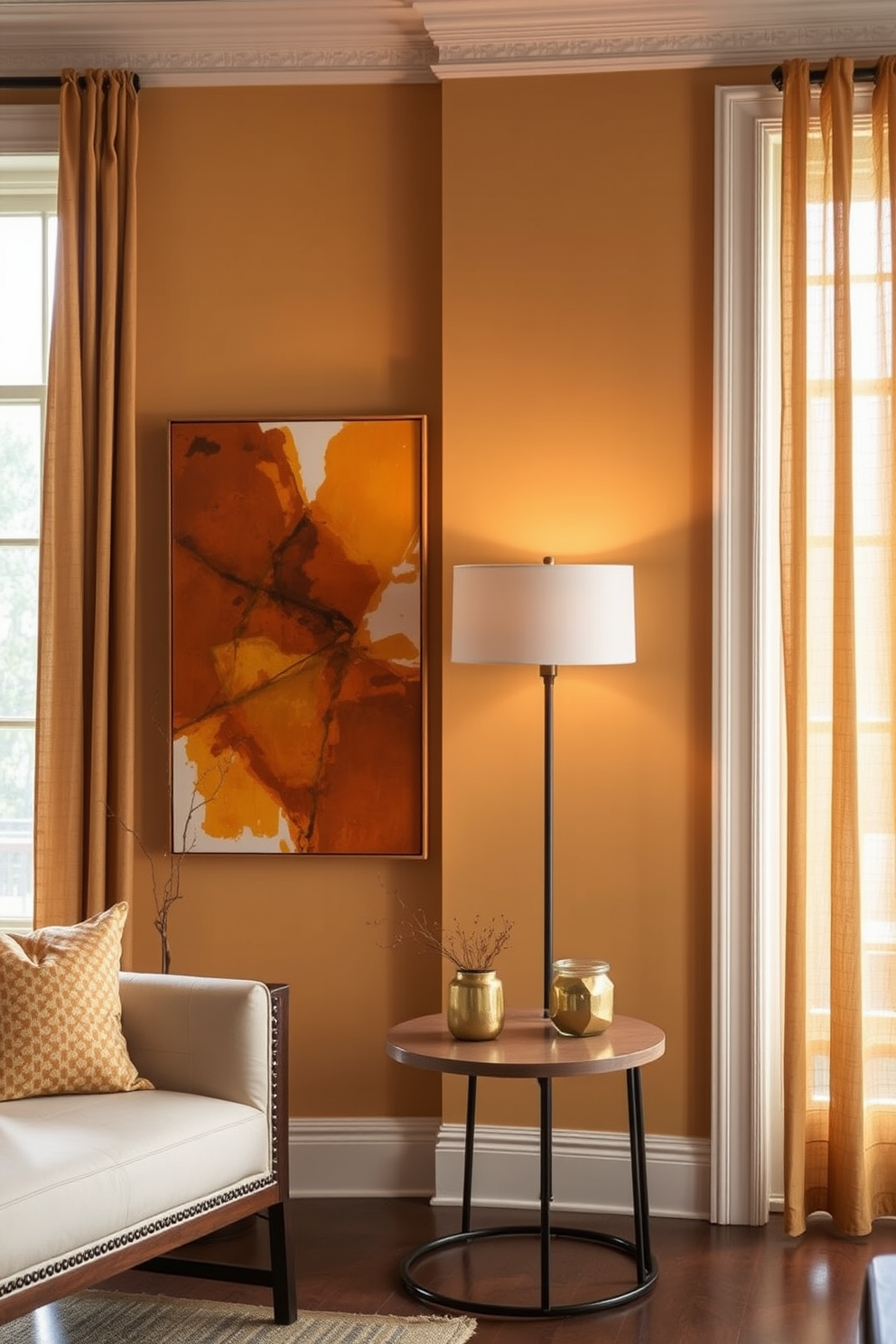 Amber Wall Painting Ideas 18