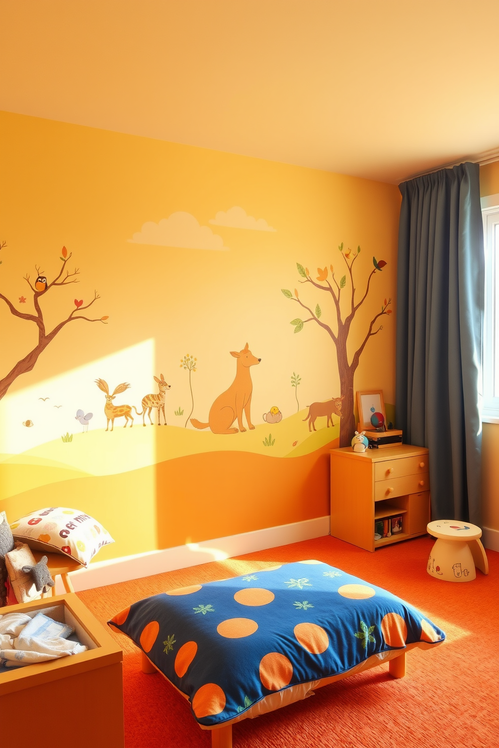 Amber Wall Painting Ideas 9