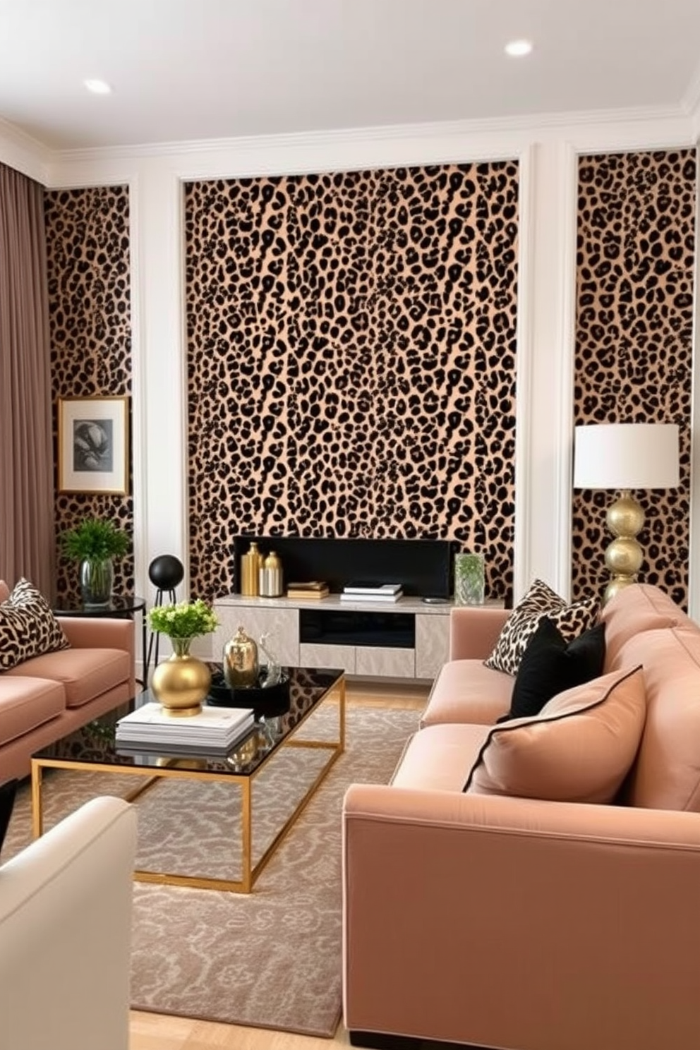 Animal Print Wallpaper Decorating Ideas 1