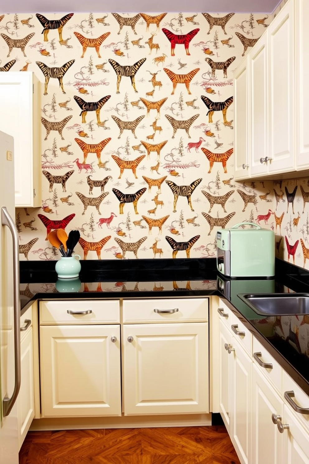 Animal Print Wallpaper Decorating Ideas 11