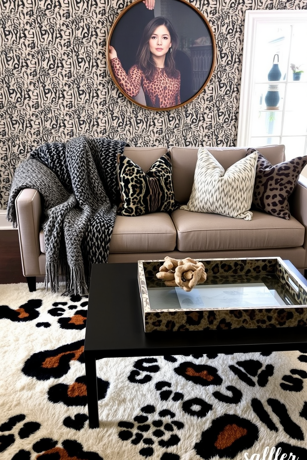 Animal Print Wallpaper Decorating Ideas 14