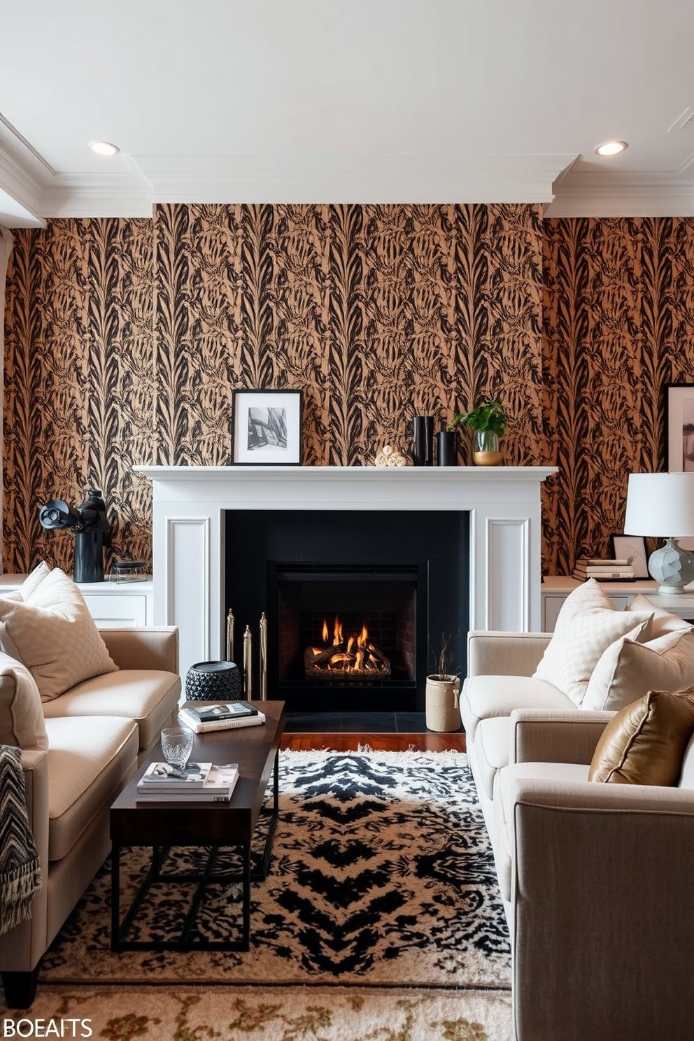 Animal Print Wallpaper Decorating Ideas 18