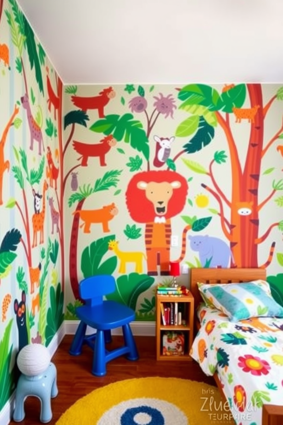 Animal Print Wallpaper Decorating Ideas 20