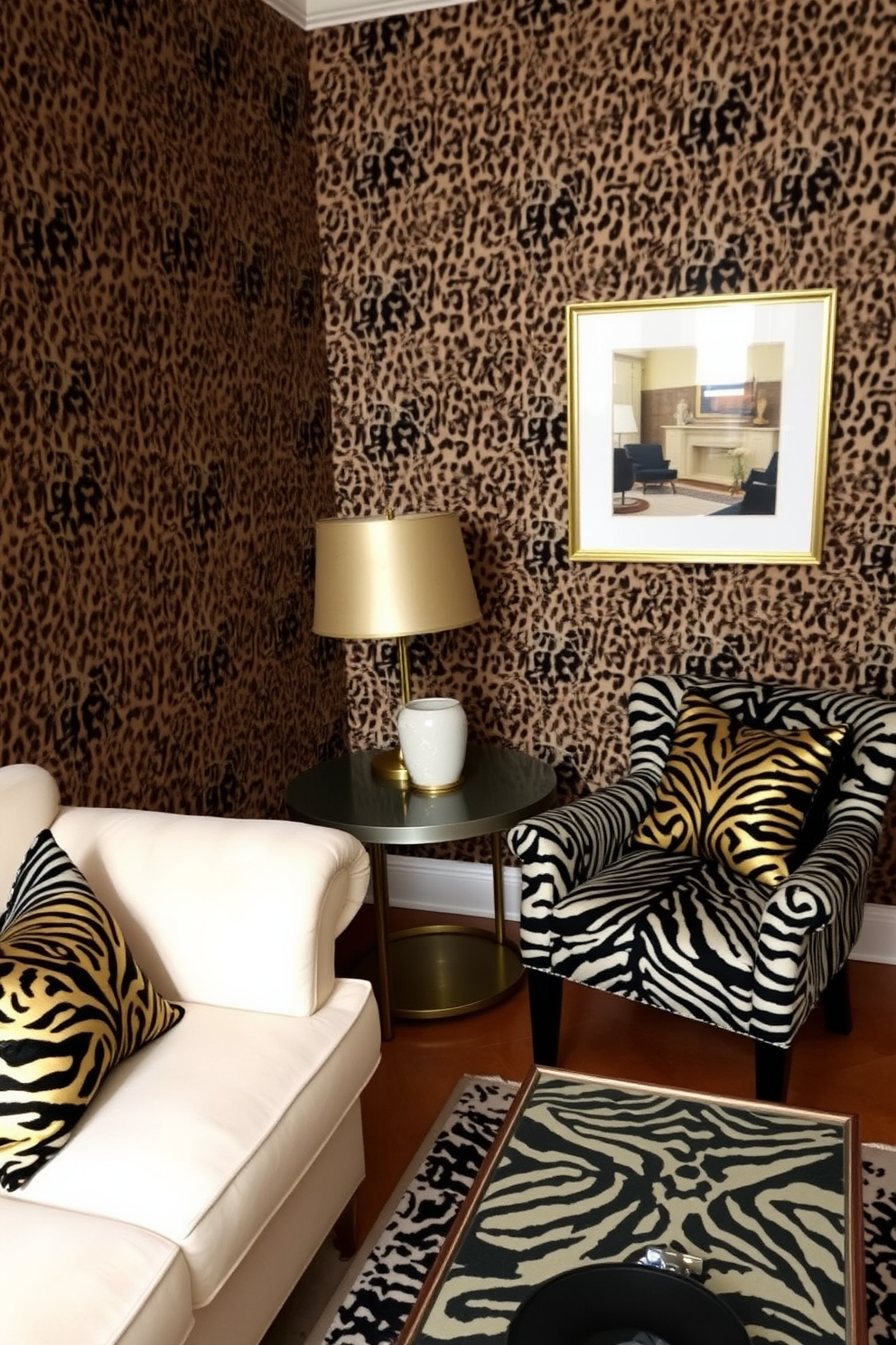 Animal Print Wallpaper Decorating Ideas 22