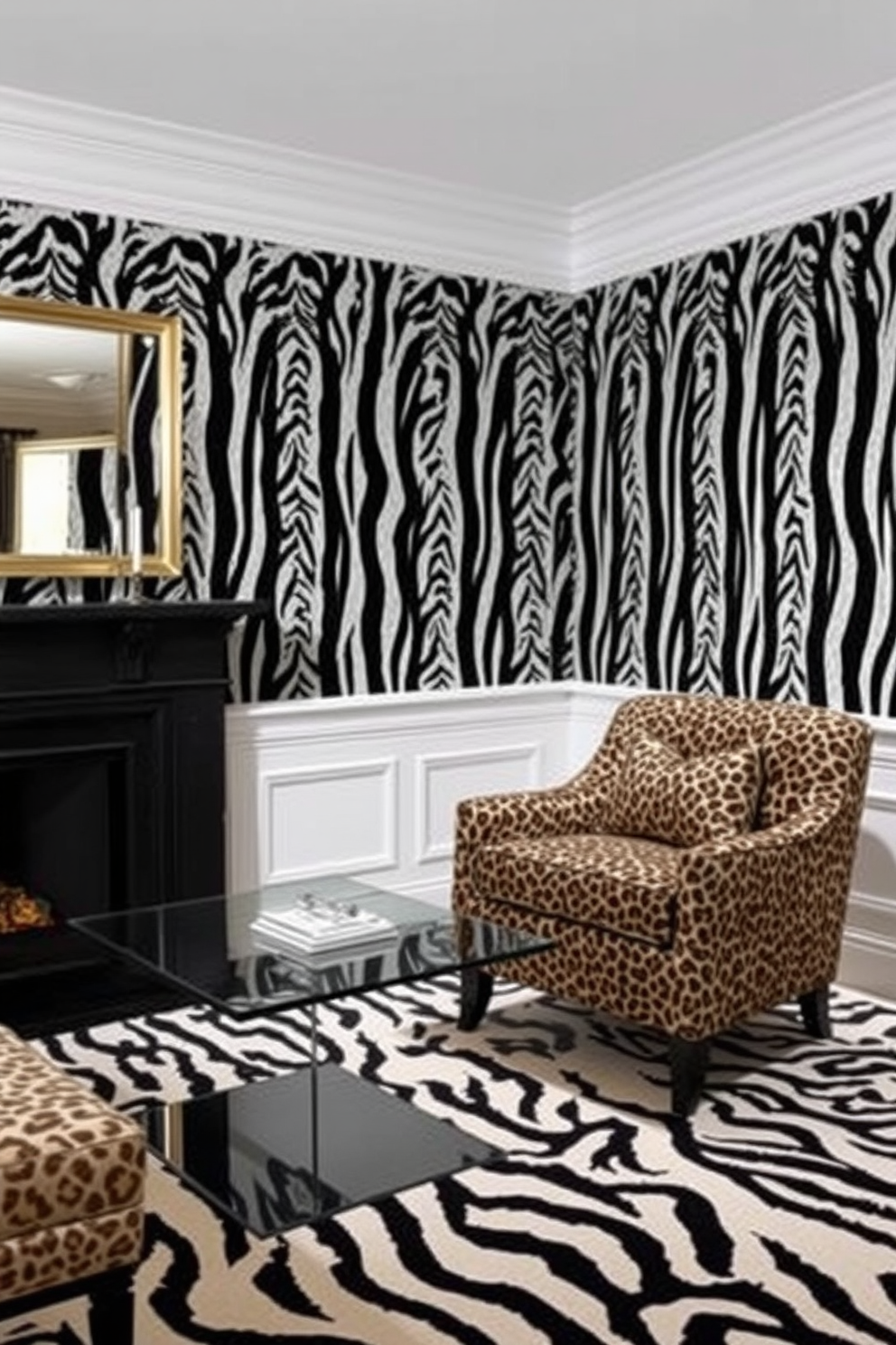 Animal Print Wallpaper Decorating Ideas 30