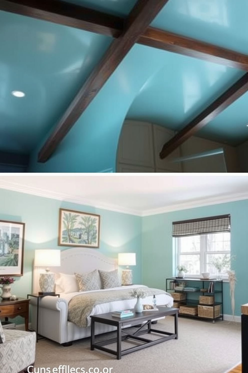 Aqua Wall Painting Ideas 20