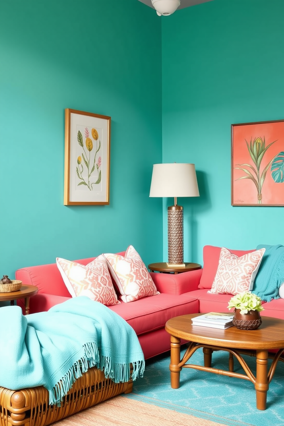 Aqua Wall Painting Ideas 4