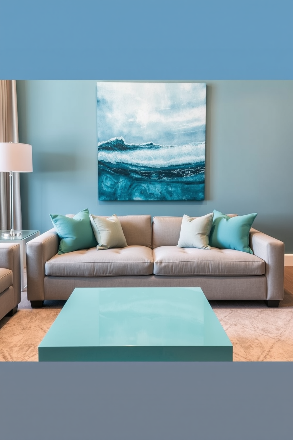 Aqua Wall Painting Ideas 9