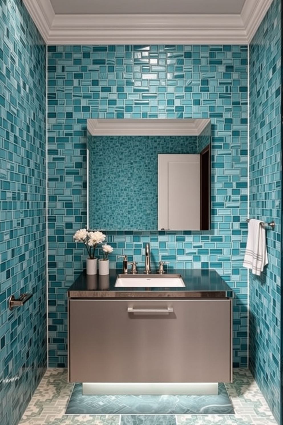 Aqua Wallpaper Decorating Ideas 14