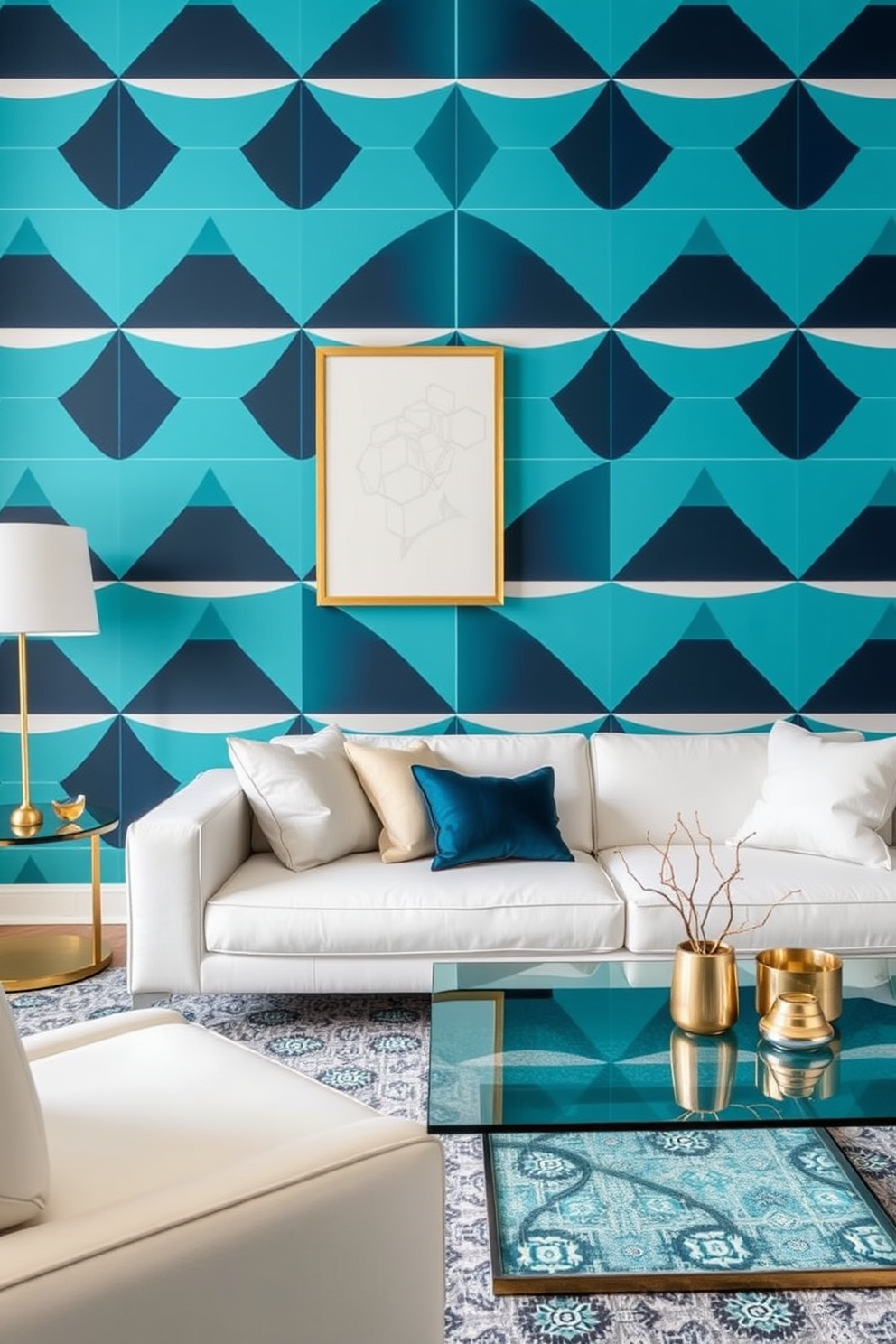 Aqua Wallpaper Decorating Ideas 2