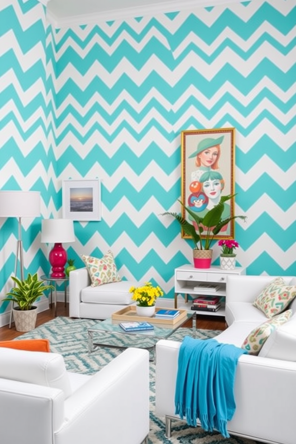 Aqua Wallpaper Decorating Ideas 5