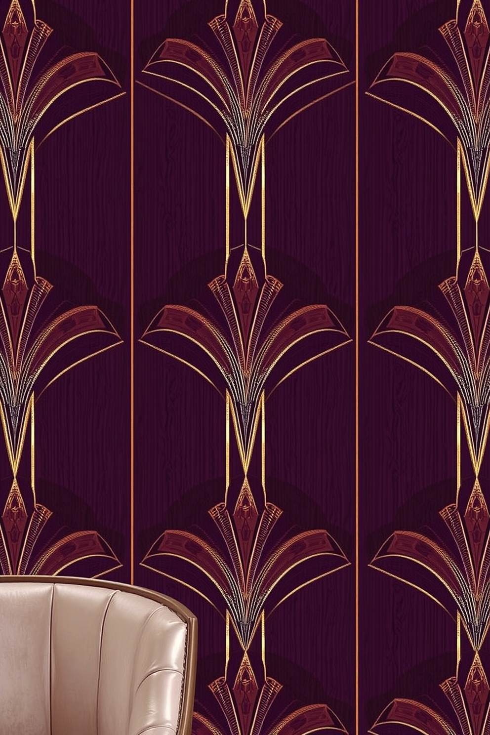 Art Deco Wallpaper Decorating Ideas 20