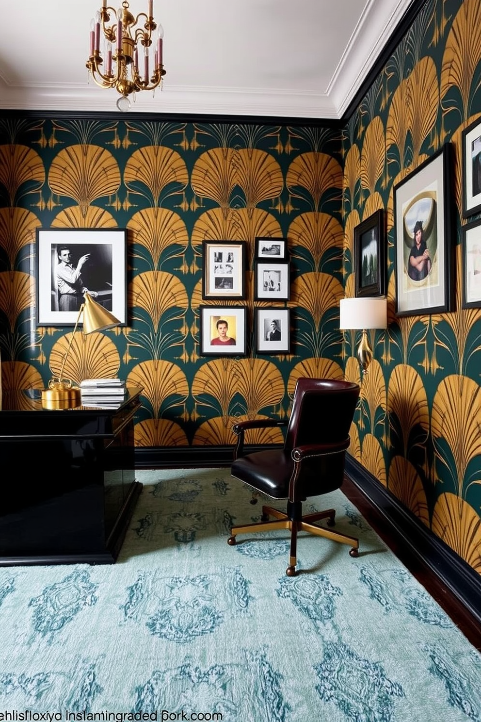 Art Deco Wallpaper Decorating Ideas 21