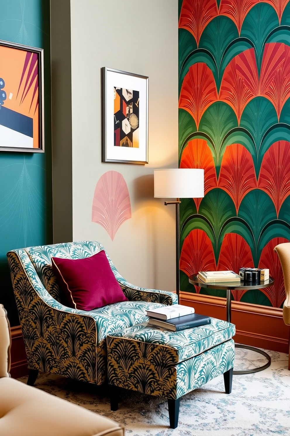 Art Deco Wallpaper Decorating Ideas 24