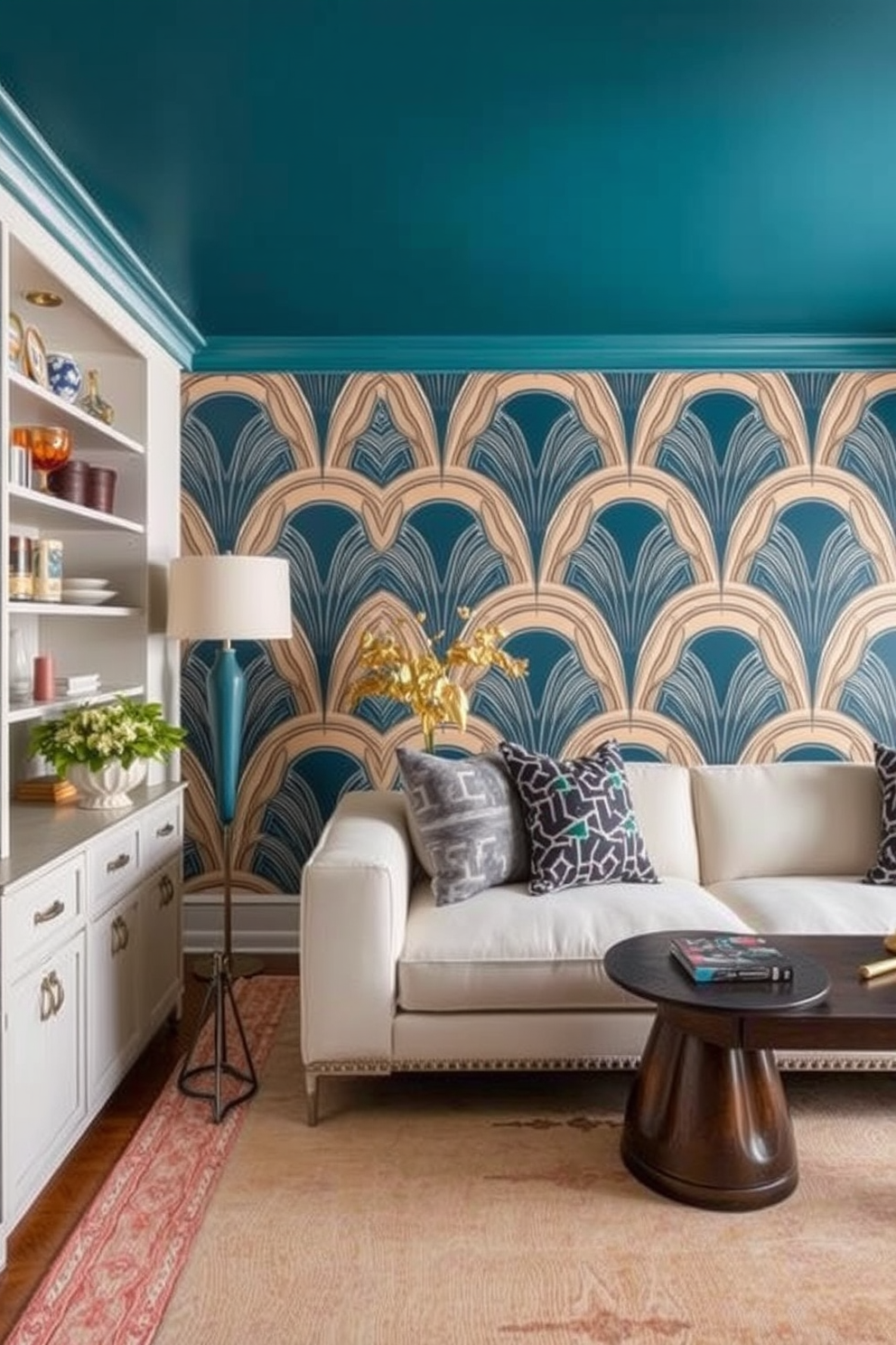 Art Deco Wallpaper Decorating Ideas 29