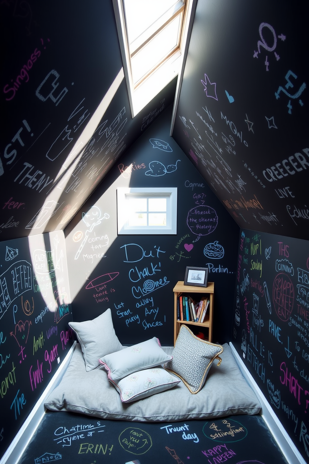 Attic Wall Painting Ideas 12