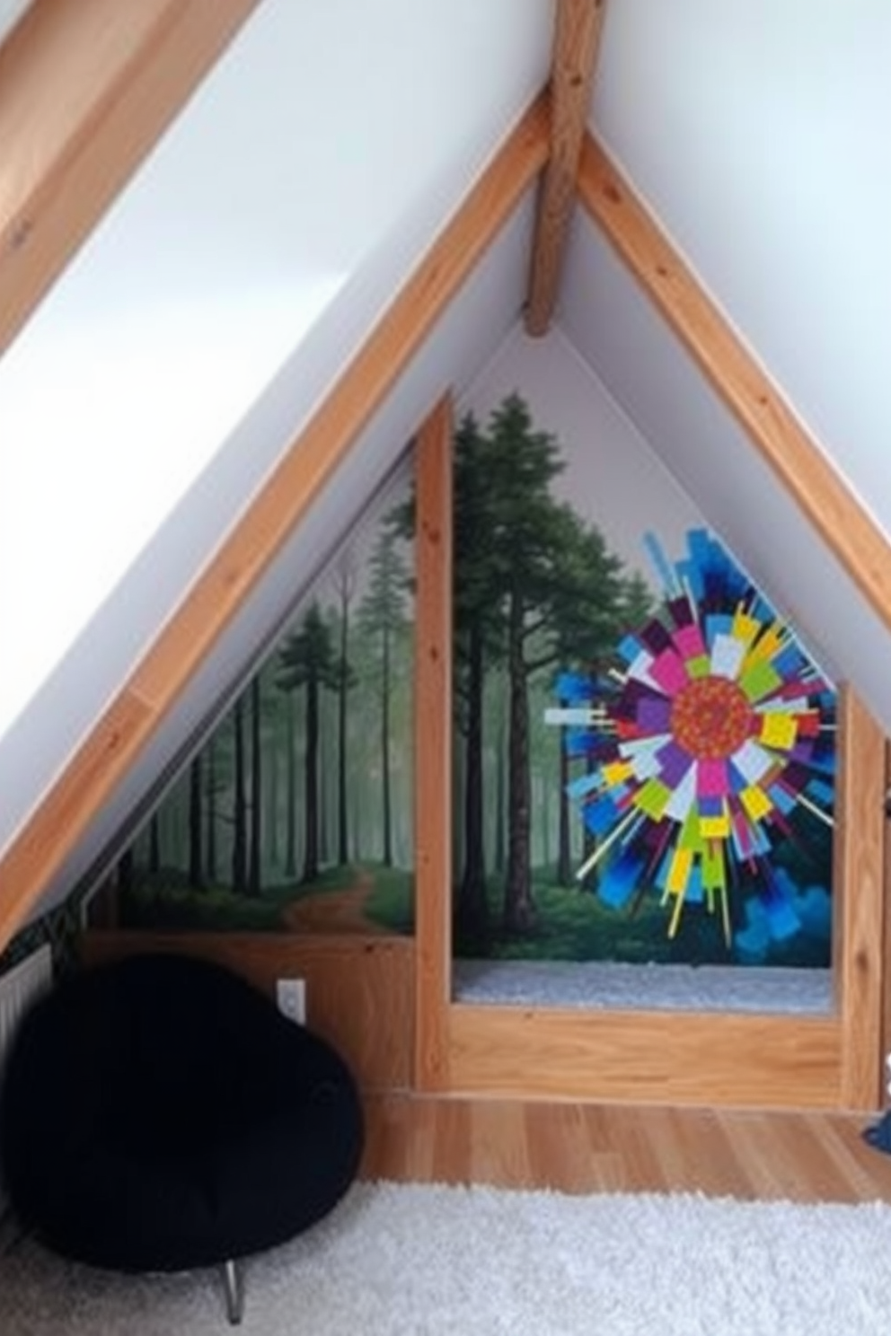 Attic Wall Painting Ideas 14