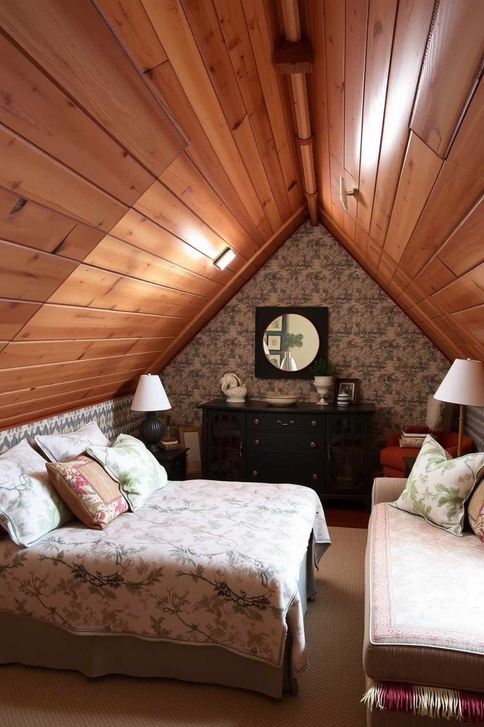 Attic Wallpaper Decorating Ideas 12