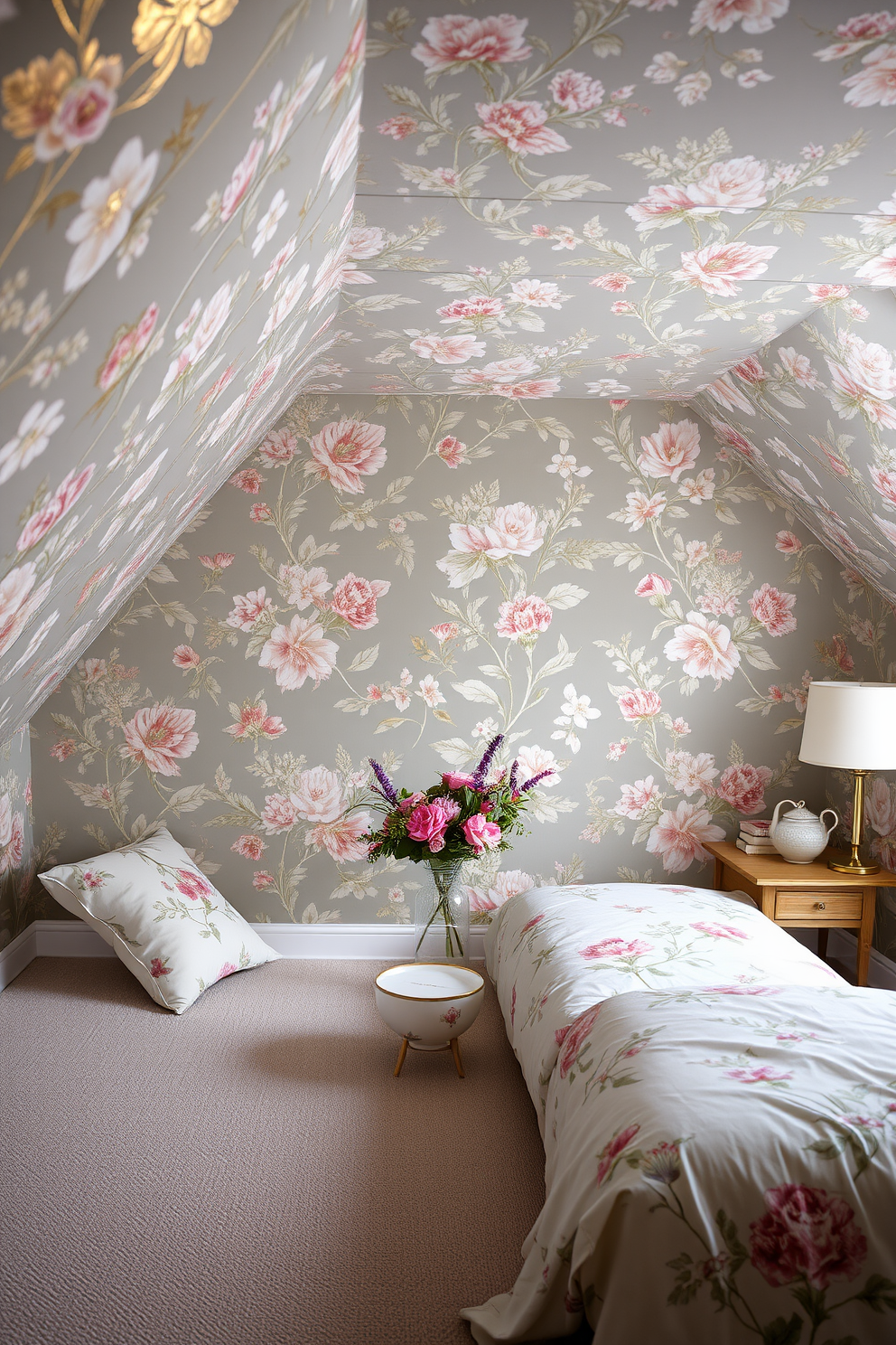 Attic Wallpaper Decorating Ideas 25