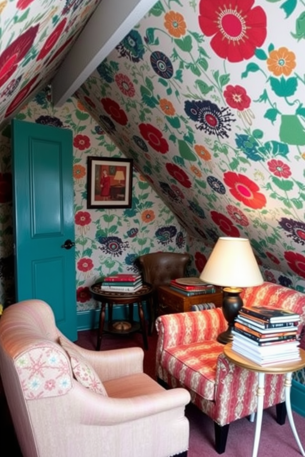 Attic Wallpaper Decorating Ideas 26