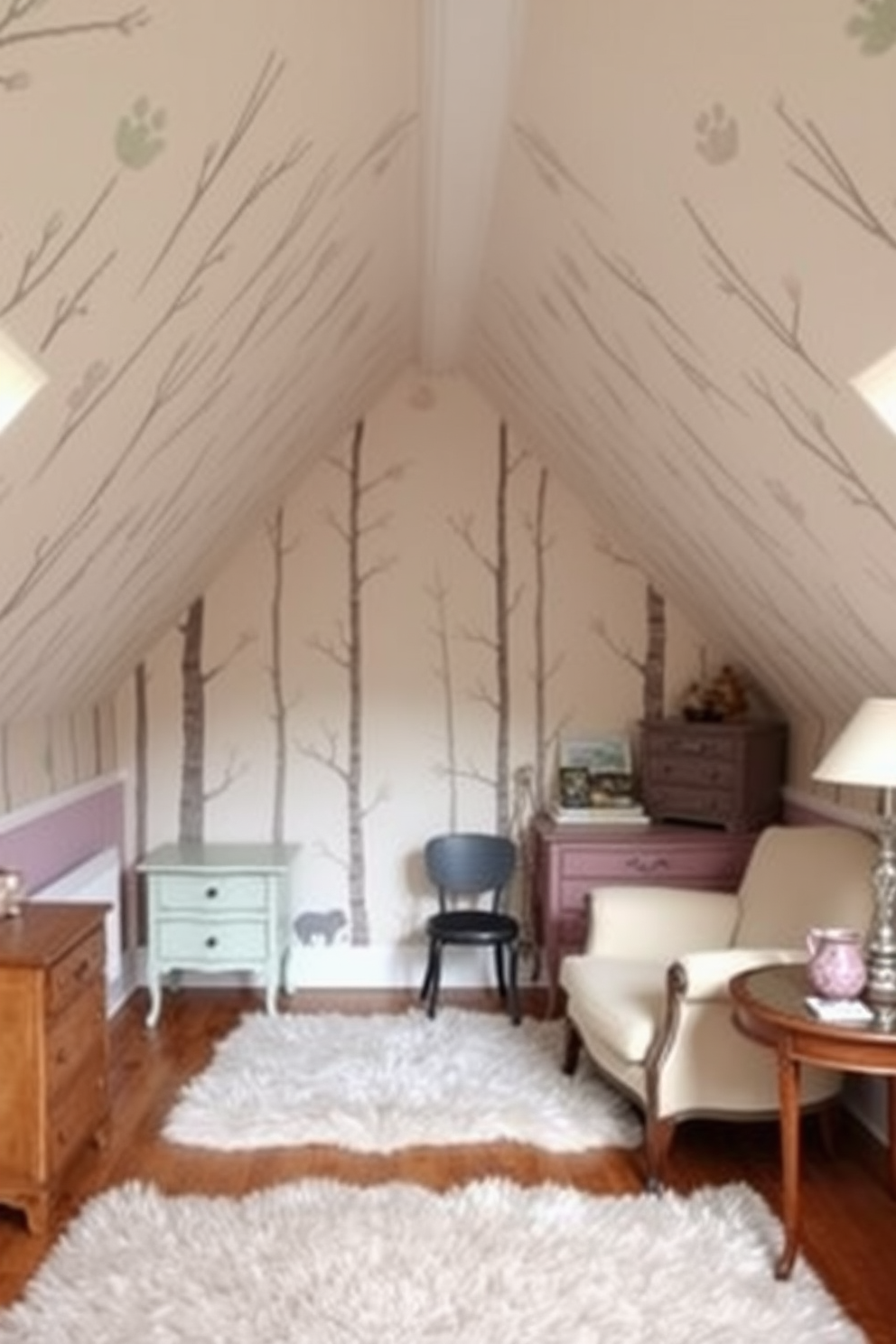 Attic Wallpaper Decorating Ideas 28