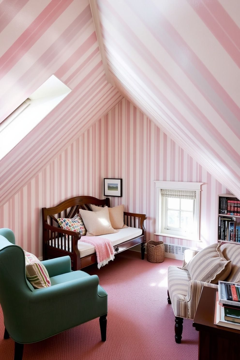 Attic Wallpaper Decorating Ideas 30