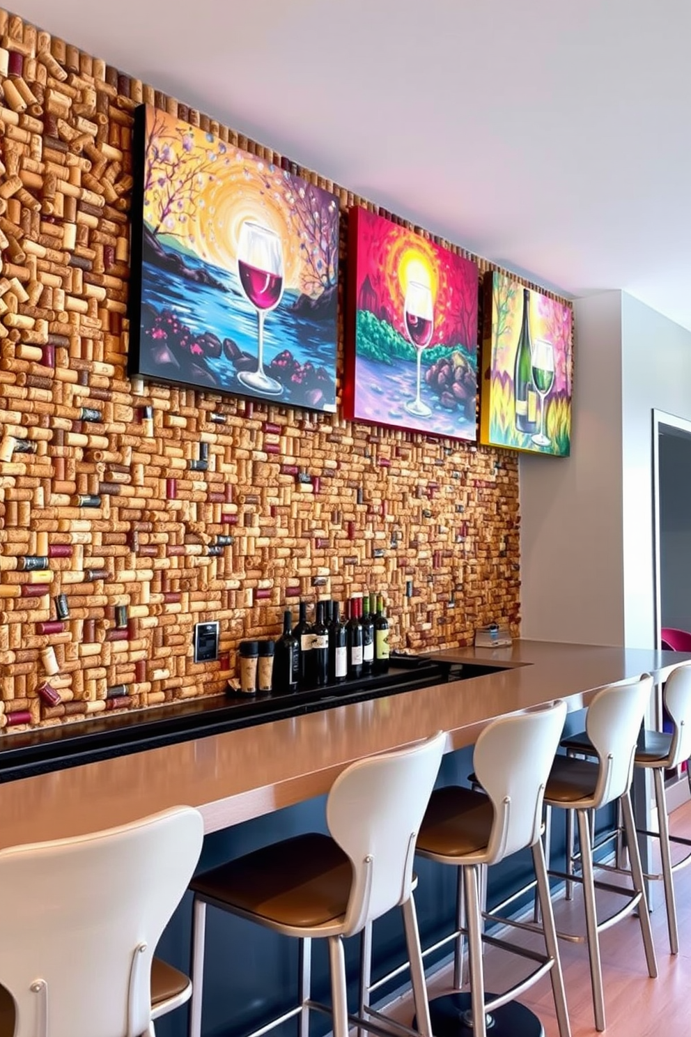 Bar Area Wall Painting Ideas 21