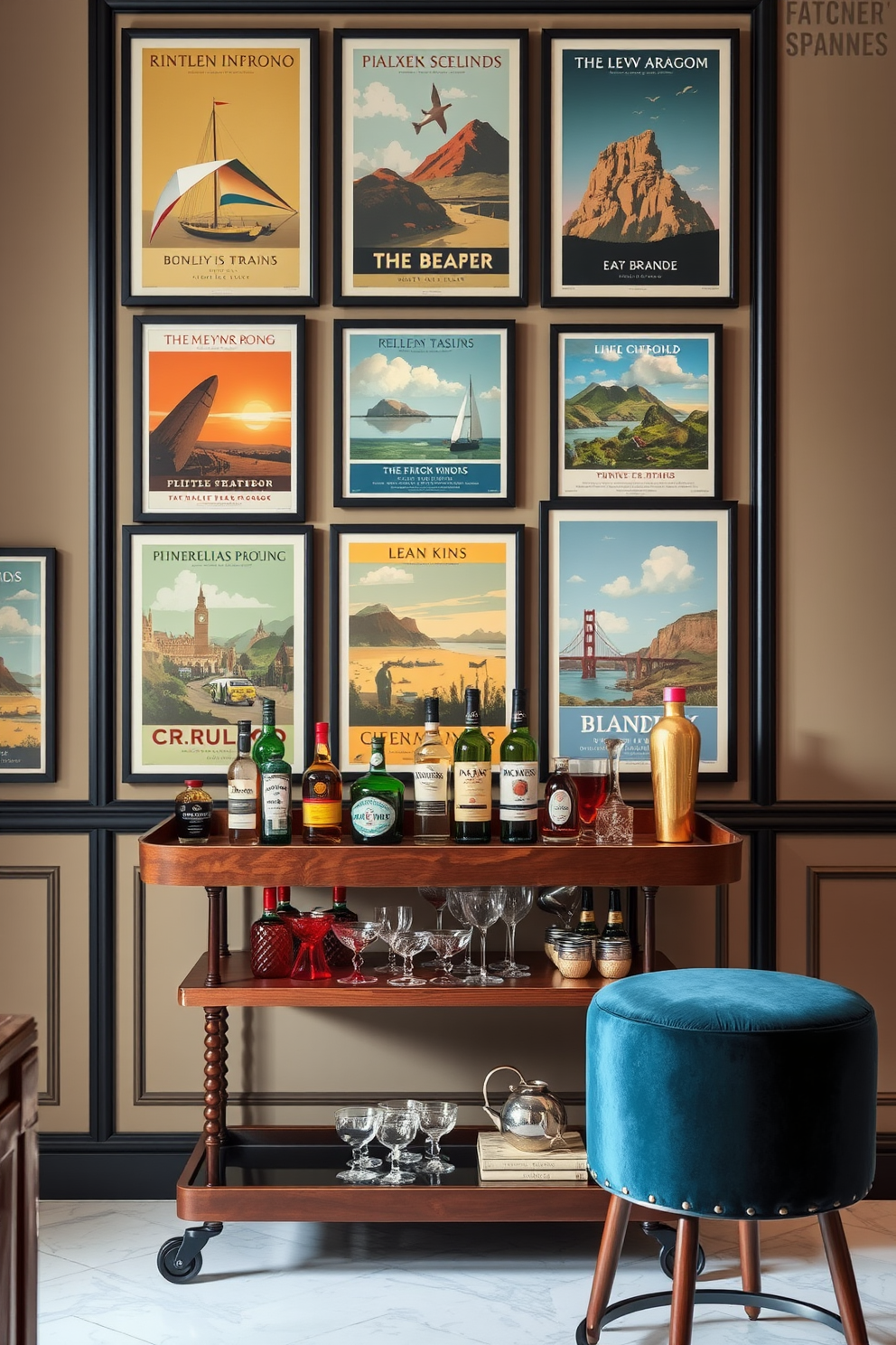 Bar Area Wall Painting Ideas 23