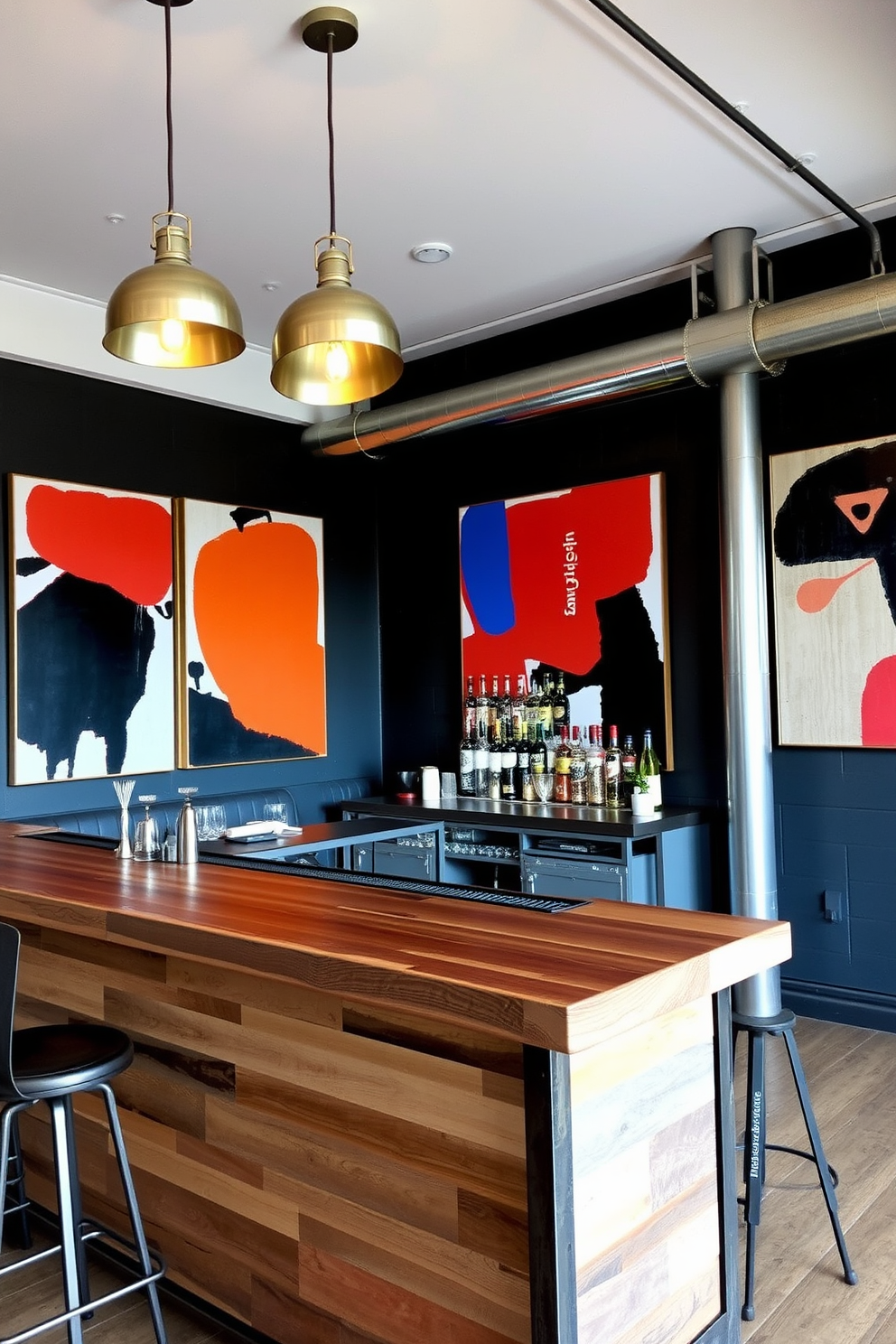 Bar Area Wall Painting Ideas 9