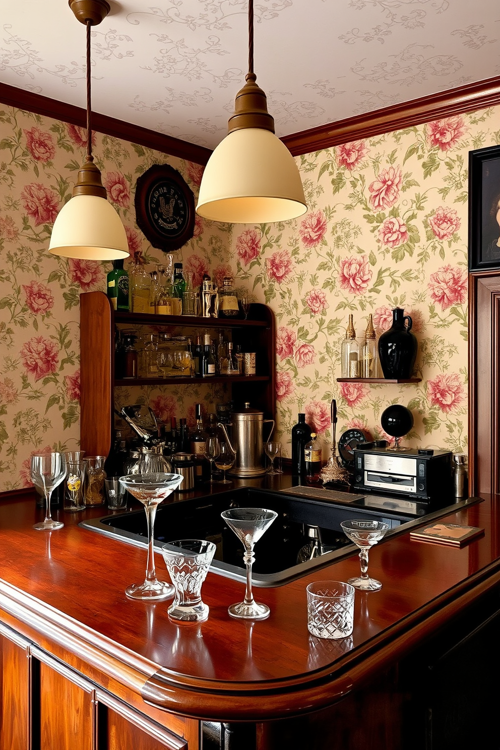 Bar Area Wallpaper Decorating Ideas 1