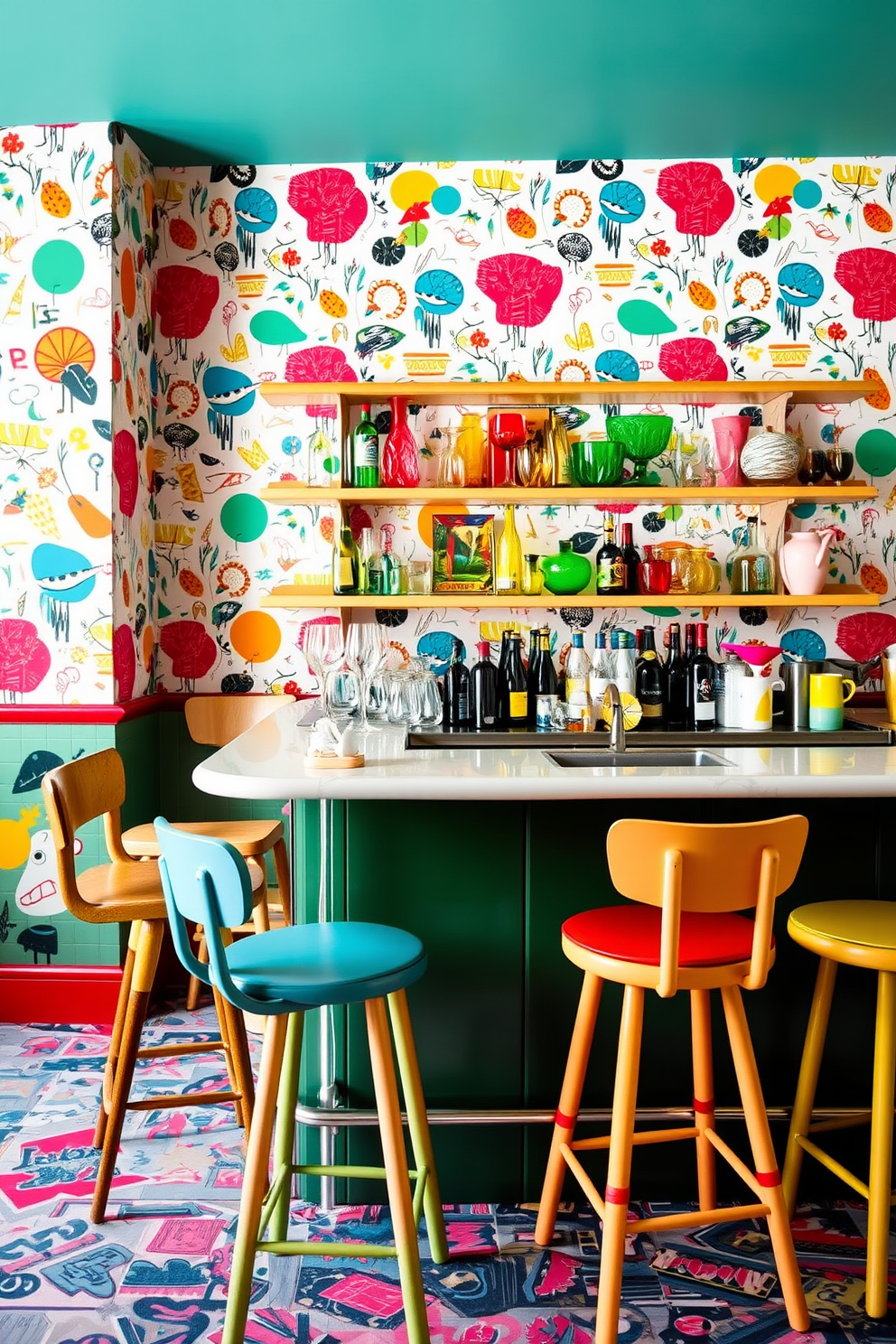 Bar Area Wallpaper Decorating Ideas 10