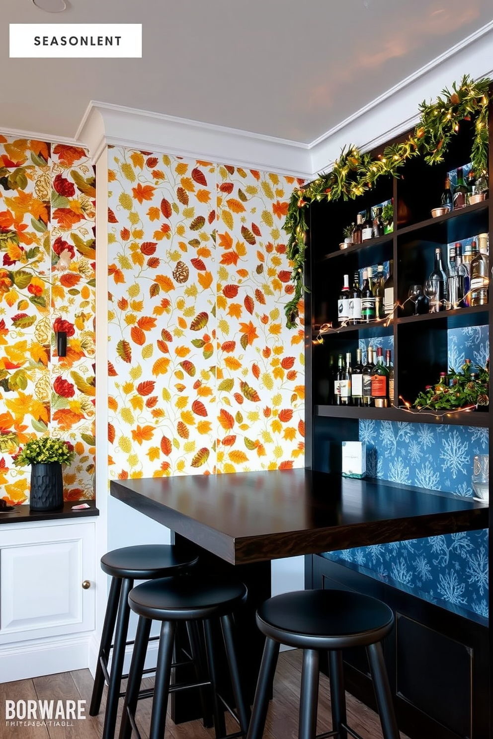 Bar Area Wallpaper Decorating Ideas 22