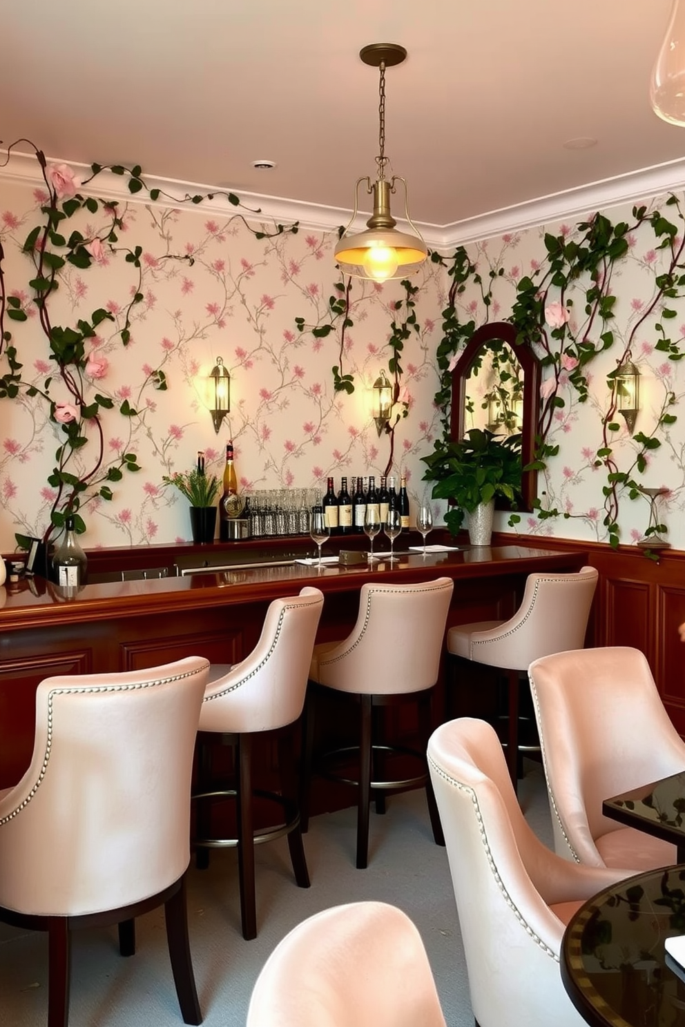 Bar Area Wallpaper Decorating Ideas 30