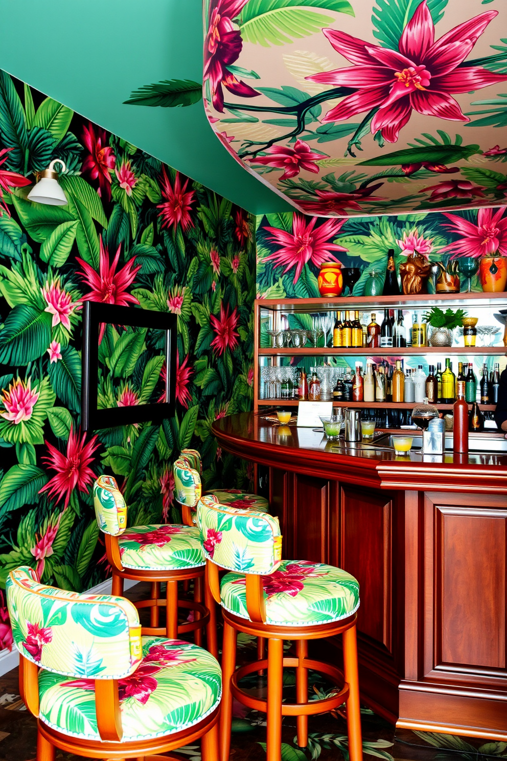 Bar Area Wallpaper Decorating Ideas 7