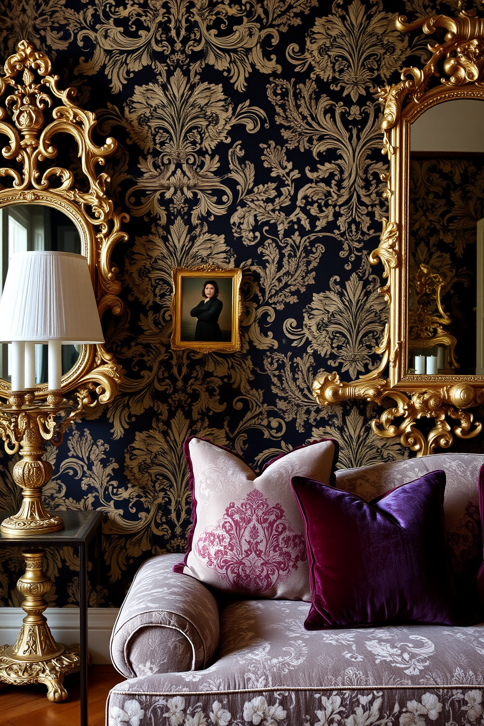 Baroque Wallpaper Decorating Ideas 16