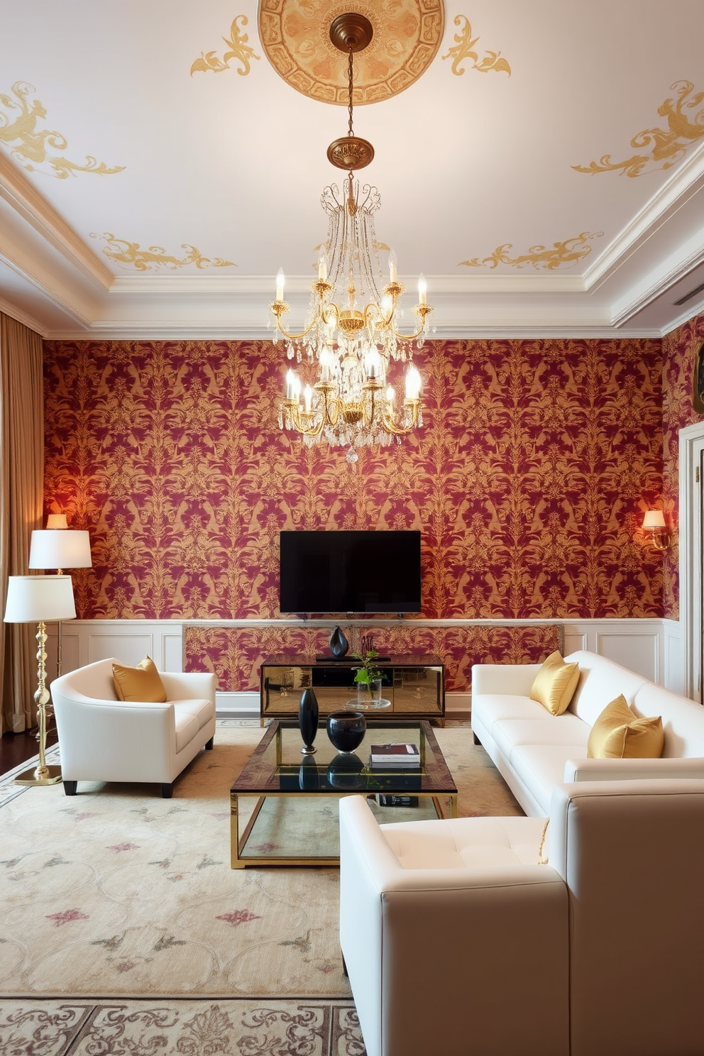 Baroque Wallpaper Decorating Ideas 28